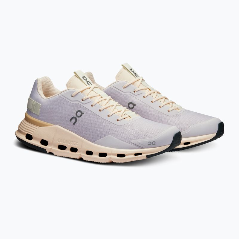 Women's On Running Cloudnova Form lavender/fawn running shoes 10