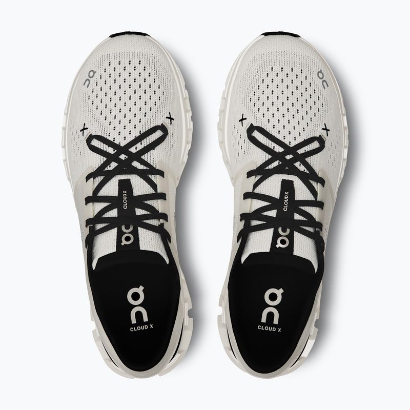 Men's On Cloud X 4 ivory/black running shoes 13