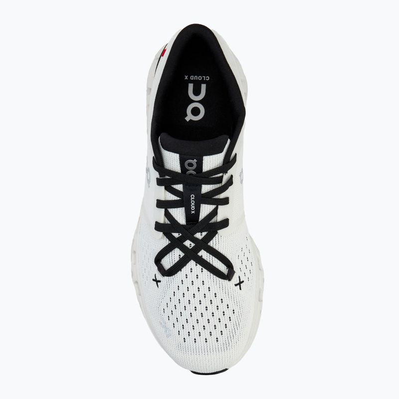 Men's On Cloud X 4 ivory/black running shoes 5