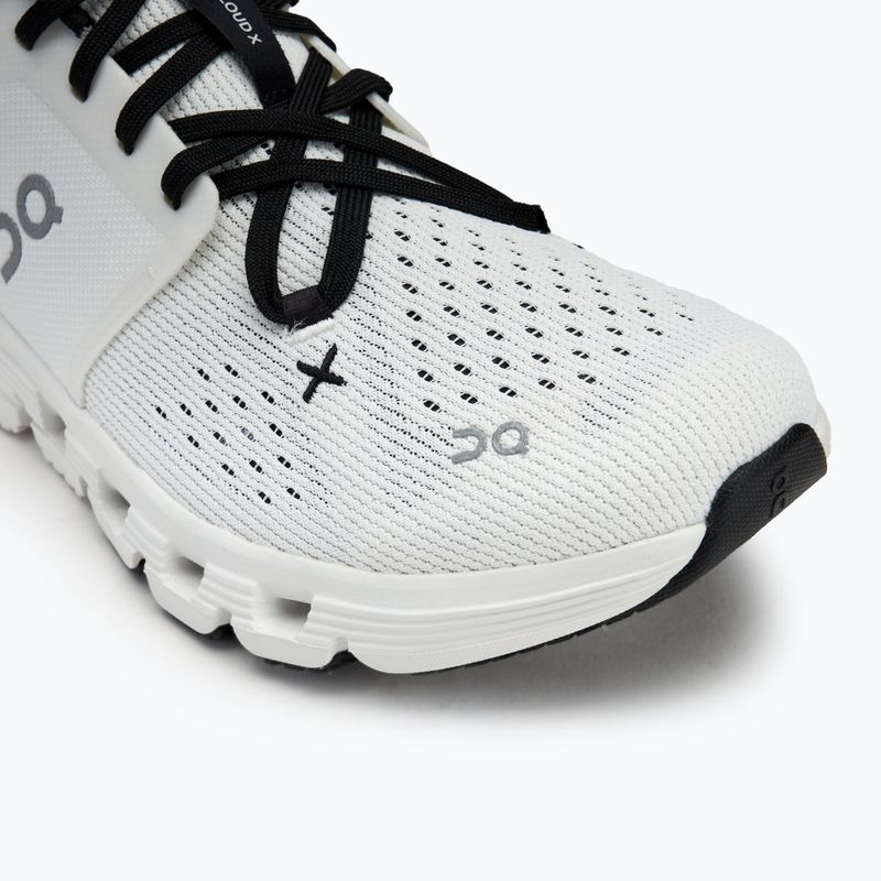 Men's On Cloud X 4 ivory/black running shoes 7