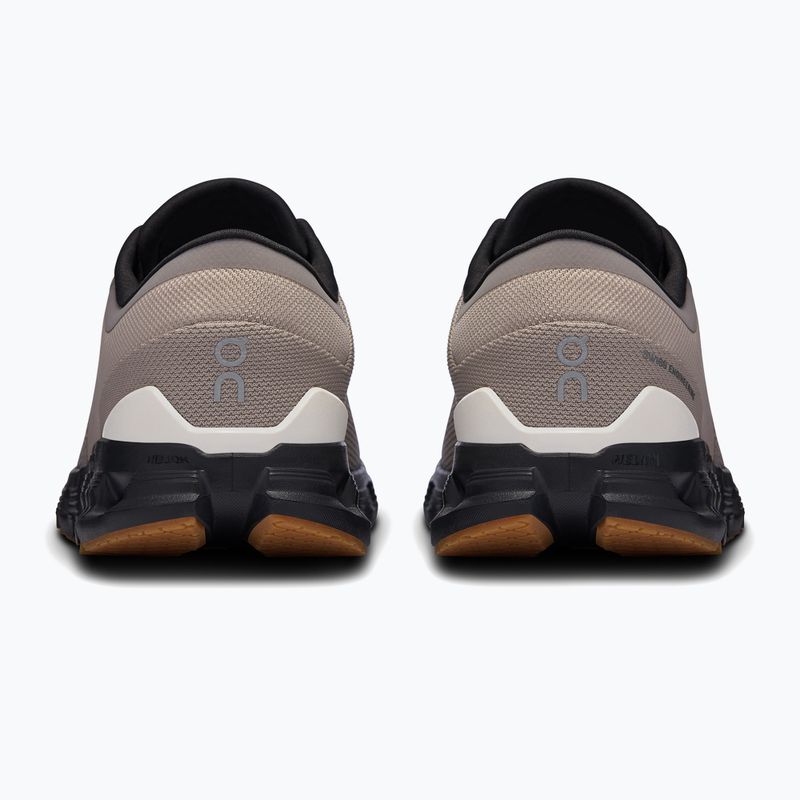 Men's On Cloud X 4 fog/black running shoes 11