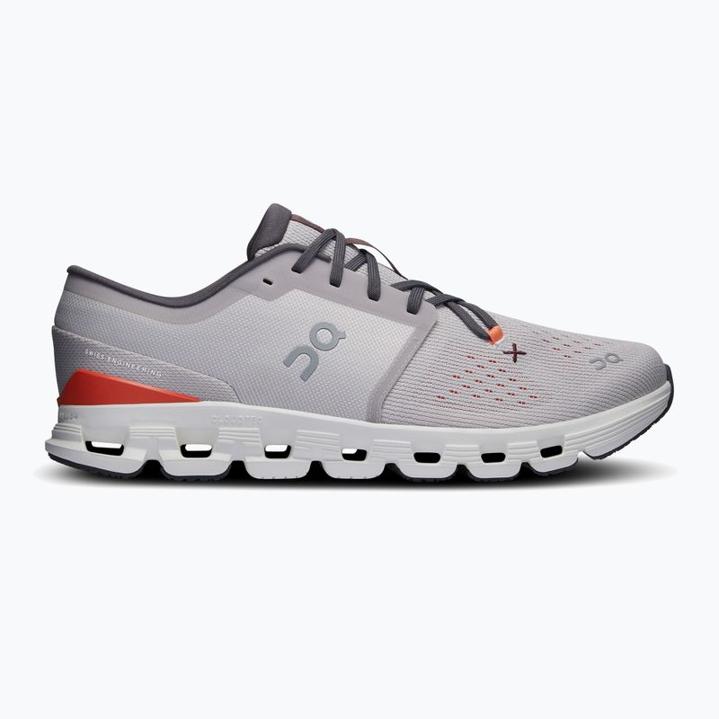 Men's training shoes On Cloud X 4 silver/flame 8