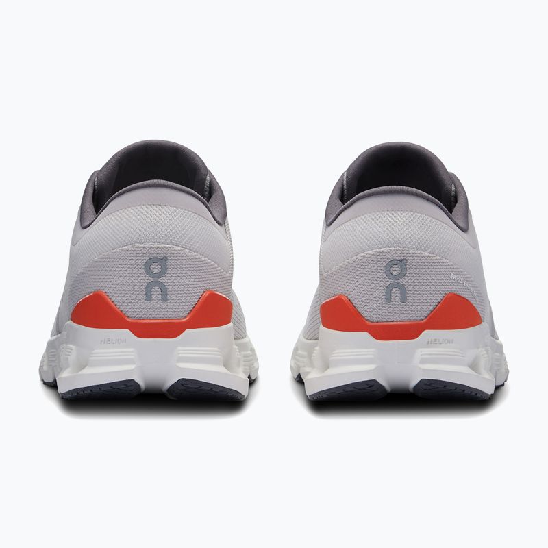 Men's On Cloud X 4 silver/flame running shoes 12