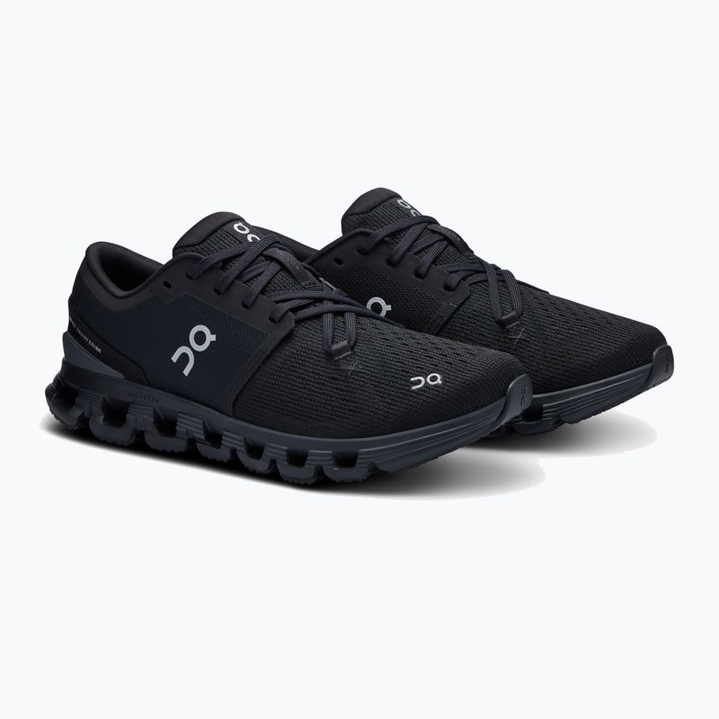 Women's running shoes On Cloud X 4 black/eclipse 8