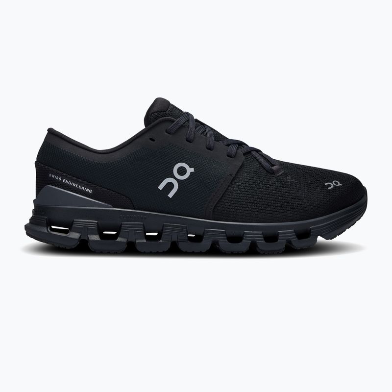 Women's running shoes On Cloud X 4 black/eclipse 9