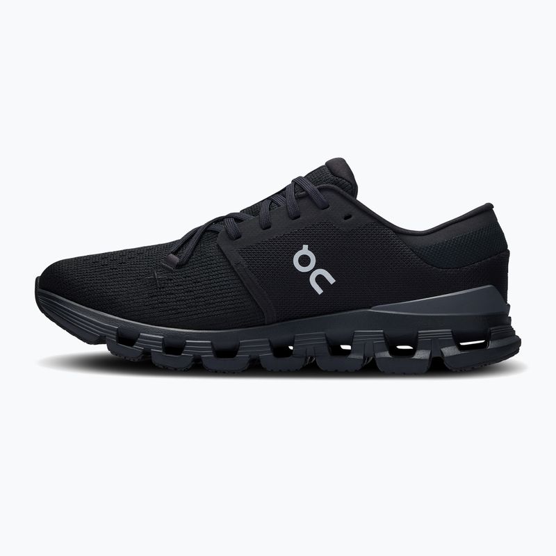 Women's running shoes On Cloud X 4 black/eclipse 10
