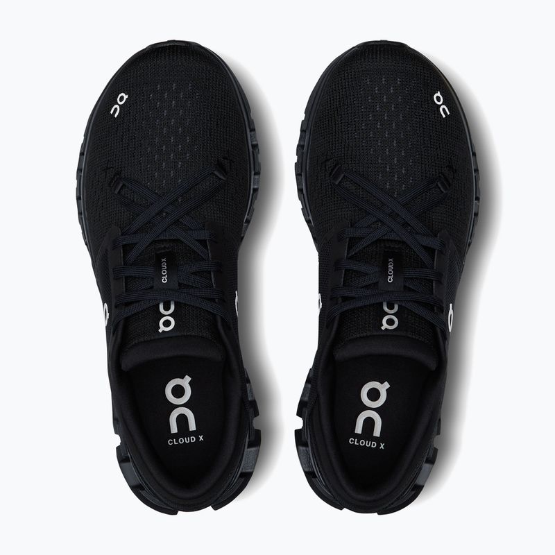 Women's running shoes On Cloud X 4 black/eclipse 13