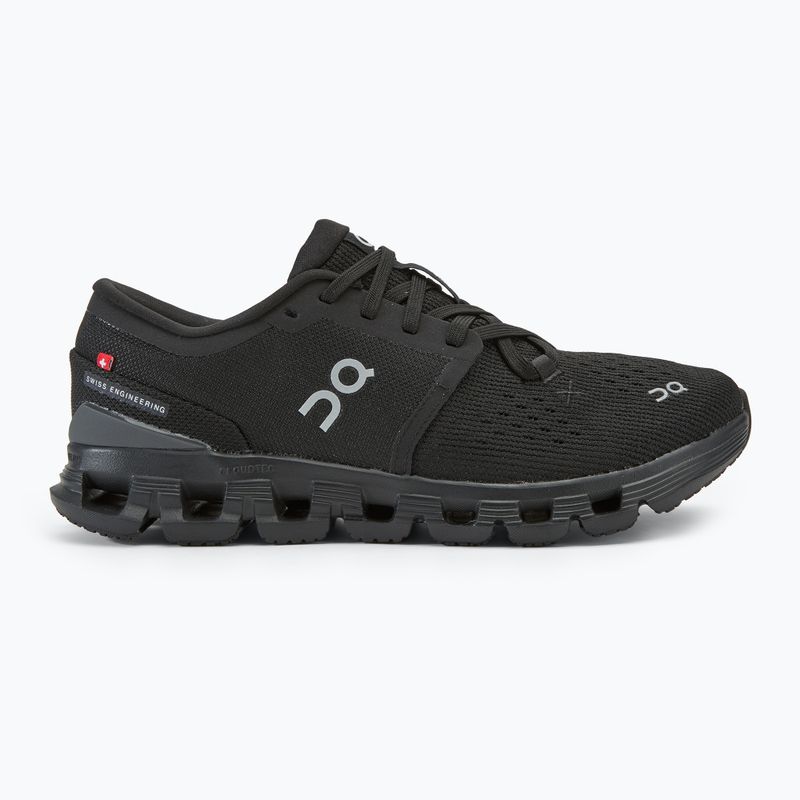 Women's running shoes On Cloud X 4 black/eclipse 2