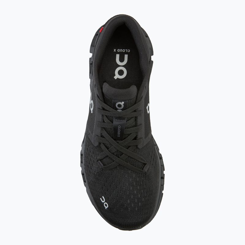 Women's running shoes On Cloud X 4 black/eclipse 5