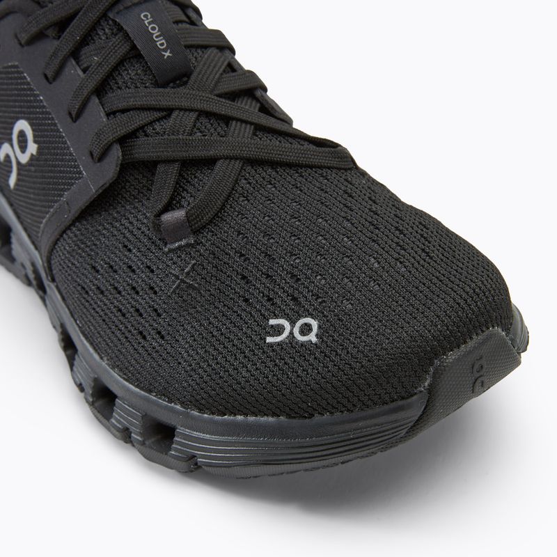 Women's running shoes On Cloud X 4 black/eclipse 7
