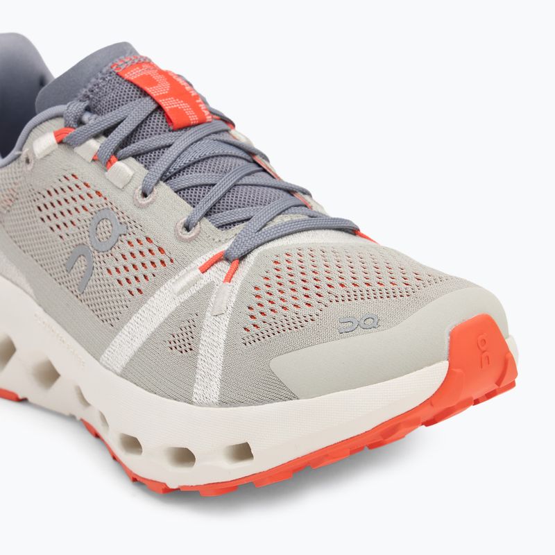 Women's On Cloudsurfer Trail running shoes fossil/ivory 7