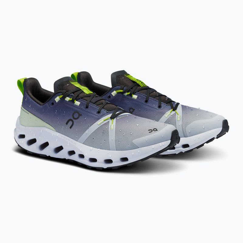 Men's On Cloudsurfer Trail Waterproof black/heather running shoes 8