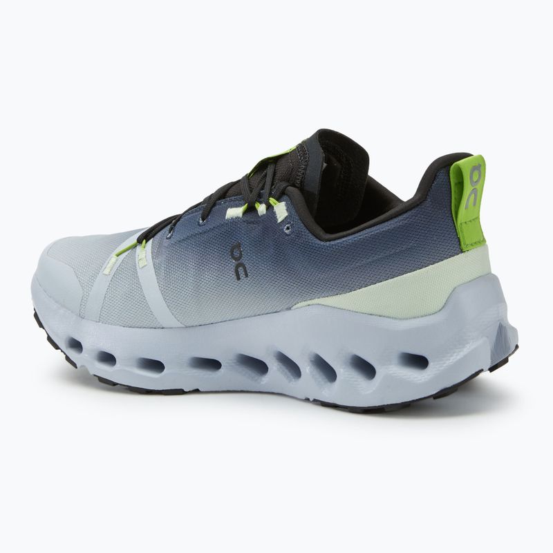 Men's On Cloudsurfer Trail Waterproof black/heather running shoes 3