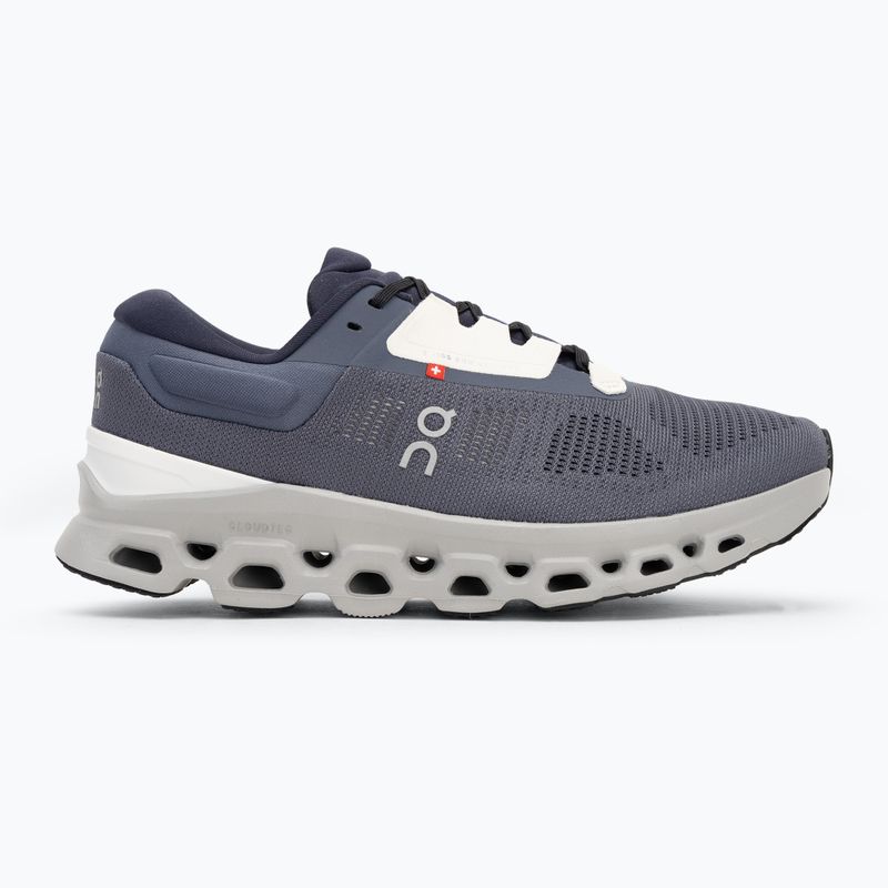 Men's On Running Cloudstratus 3 metal/glacier running shoes 2