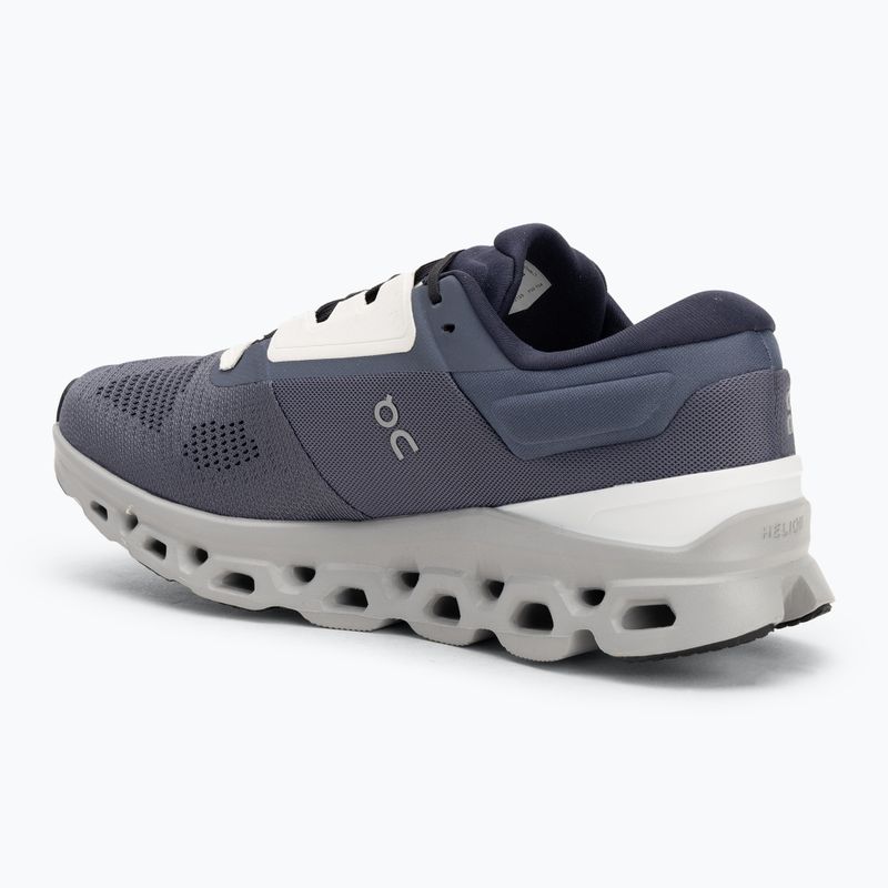 Men's On Running Cloudstratus 3 metal/glacier running shoes 3