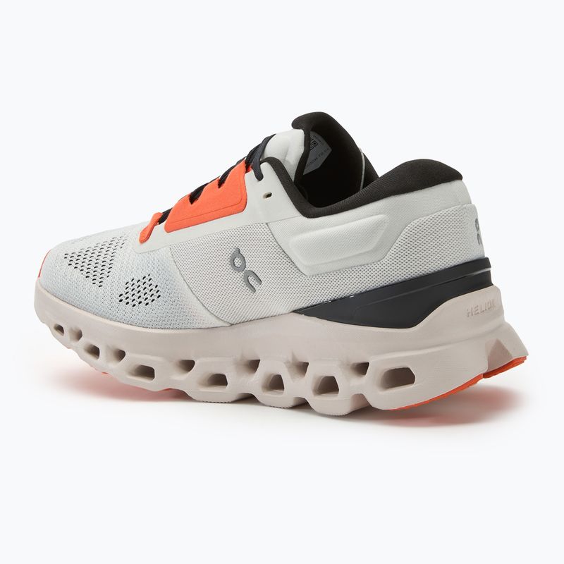Women's On Cloudstratus 3 white/sand running shoes 3