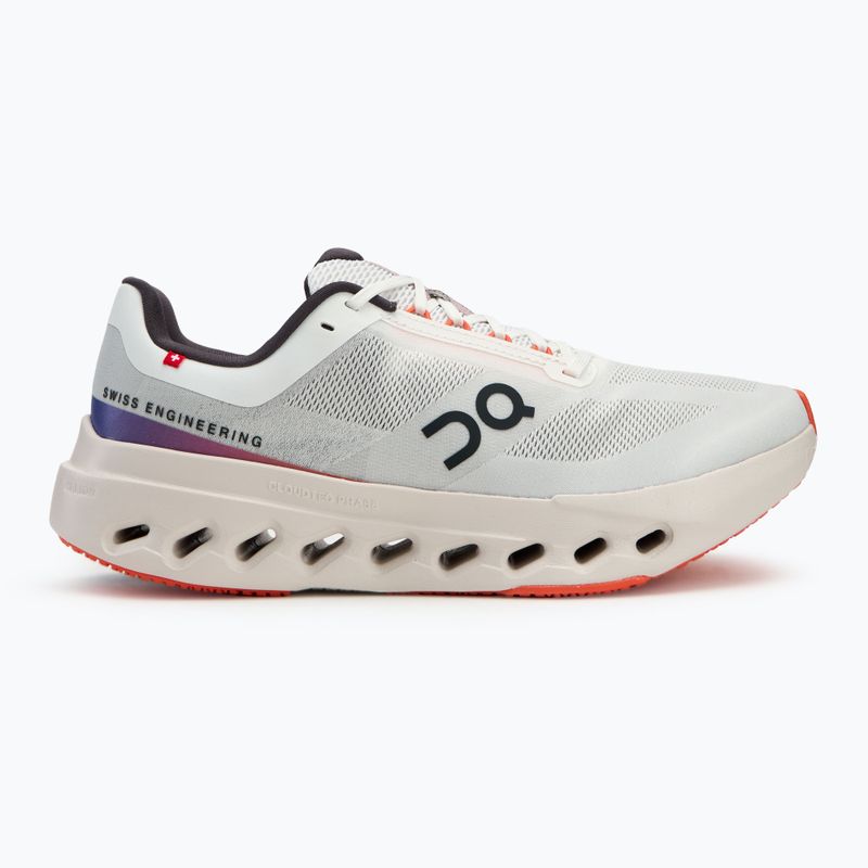 Men's On Running Cloudsurfer Next white/flame running shoes 2