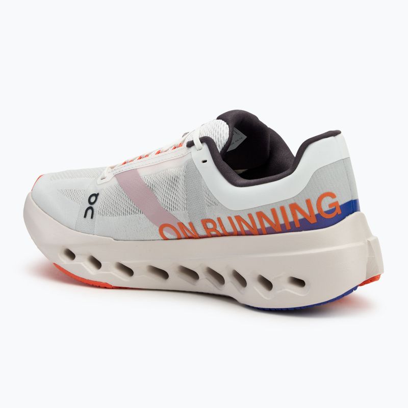 Men's On Running Cloudsurfer Next white/flame running shoes 3