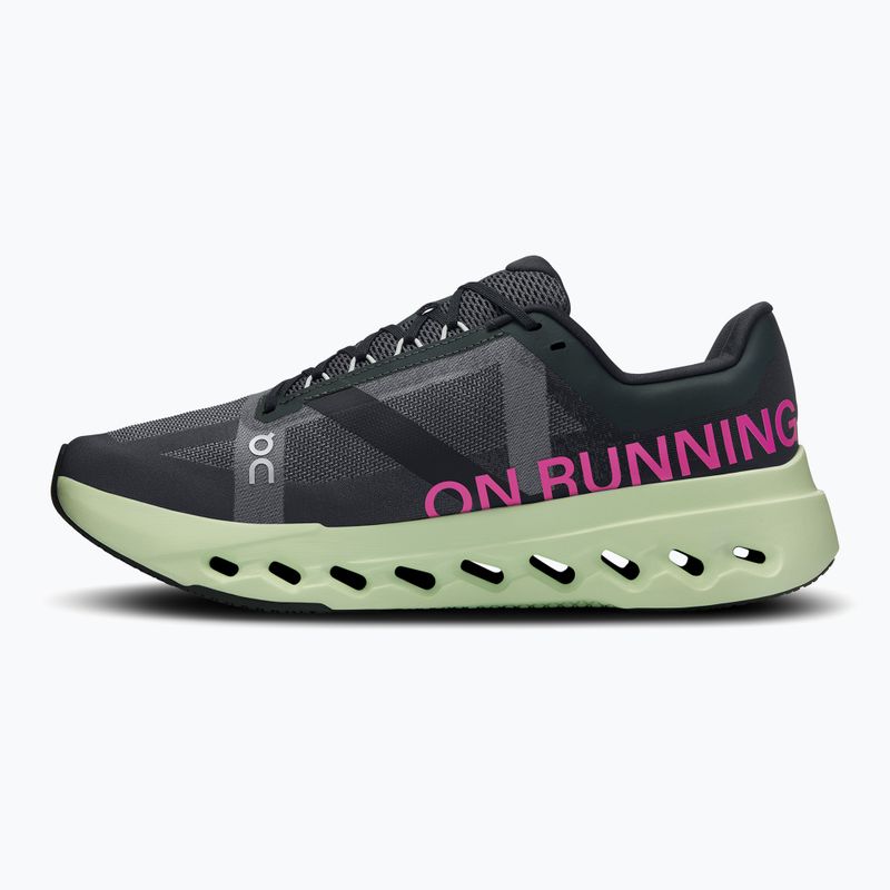 Men's On Running Cloudsurfer Next black/lima running shoes 10