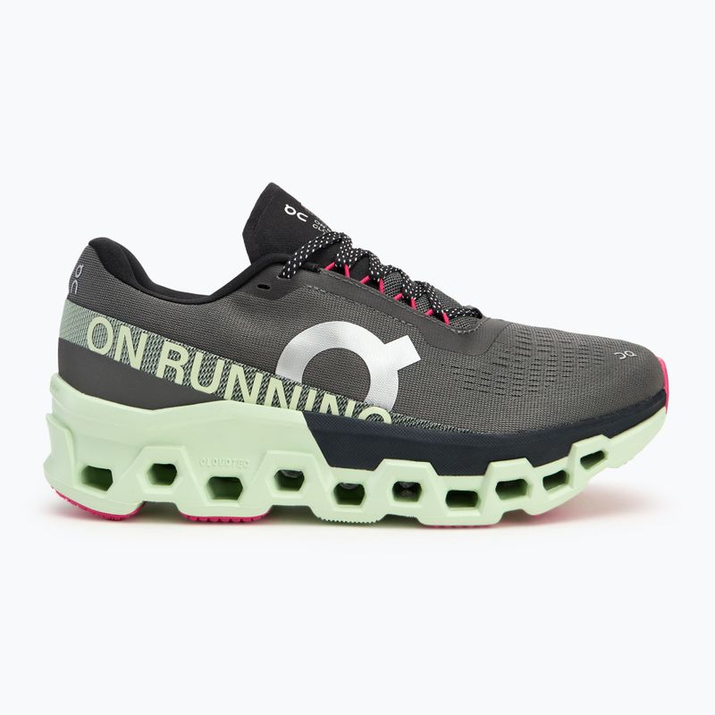Men's On Cloudmonster 2 asphalt/lima running shoes 2