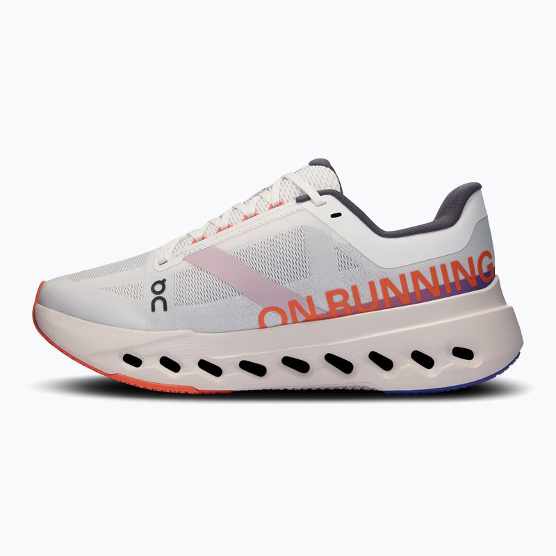 Women's On Cloudsurfer Next white/flame running shoes 10