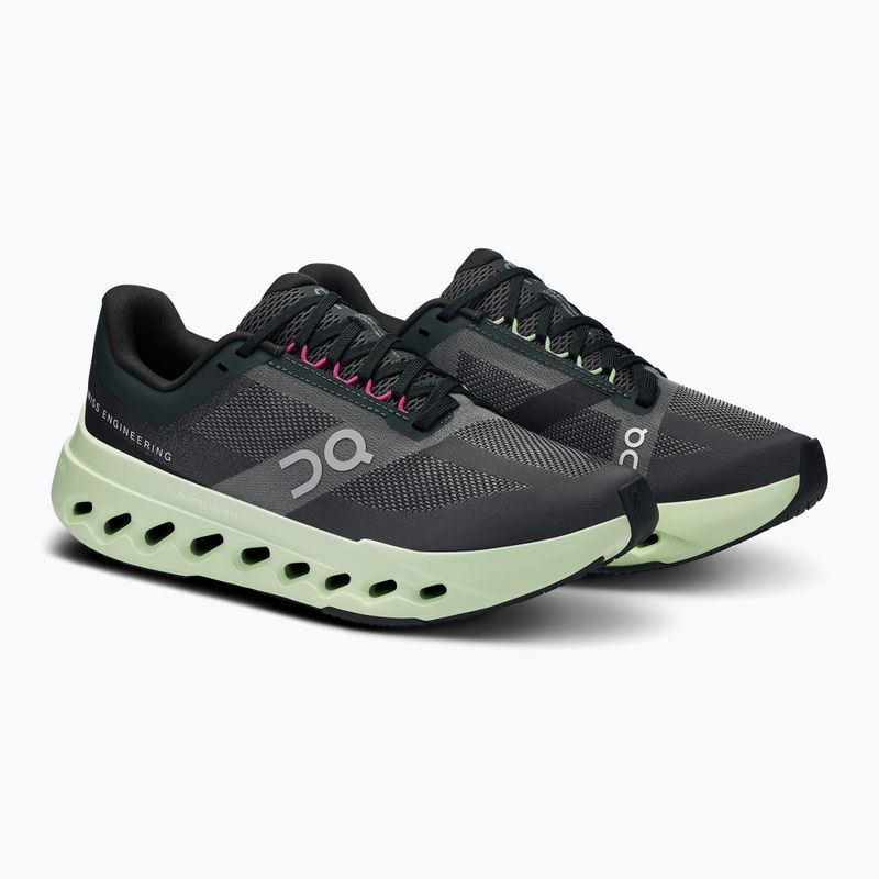 Women's On Cloudsurfer Next black/lima running shoes 8