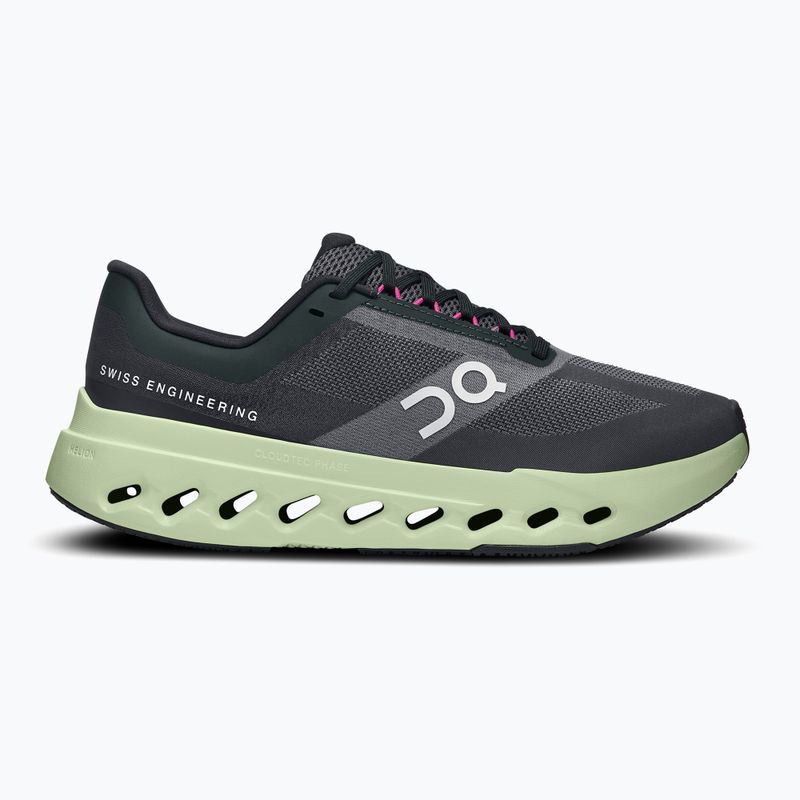 Women's On Running Cloudsurfer Next black/lima running shoes 9