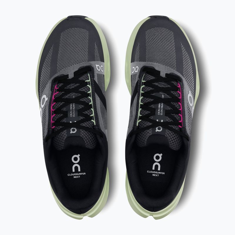 Women's On Cloudsurfer Next black/lima running shoes 13