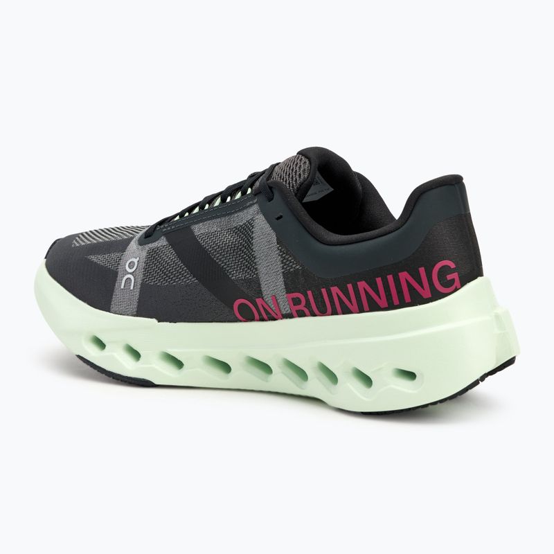 Women's On Cloudsurfer Next black/lima running shoes 3