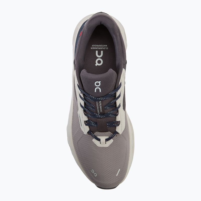 Men's On Cloudrunner 2 Waterproof zinc/midnight running shoes 5