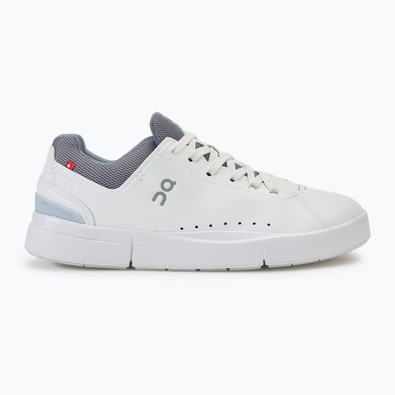 Men's On The Roger Advantage white/fossil shoes 2