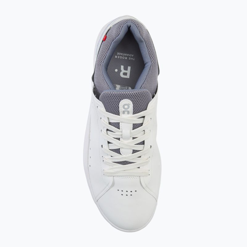 Men's On The Roger Advantage white/fossil shoes 5