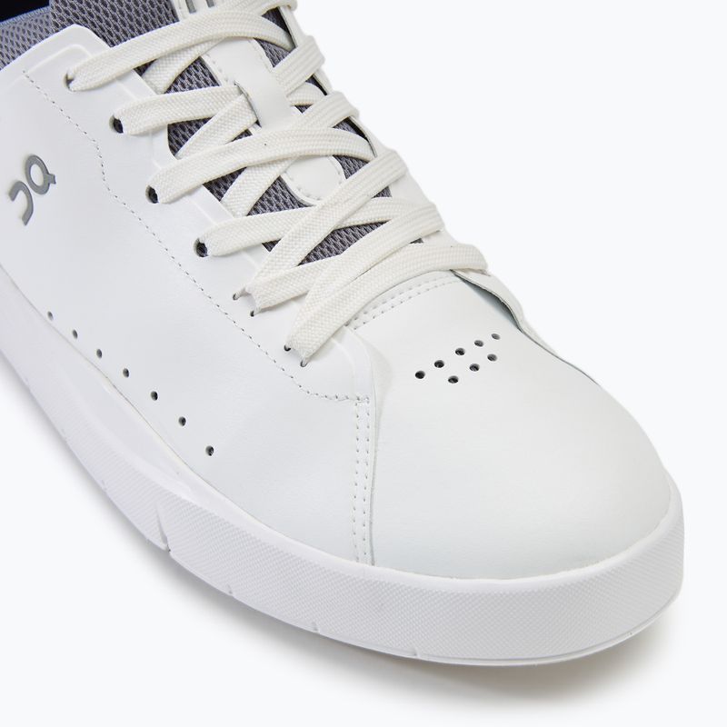 Men's On The Roger Advantage white/fossil shoes 7