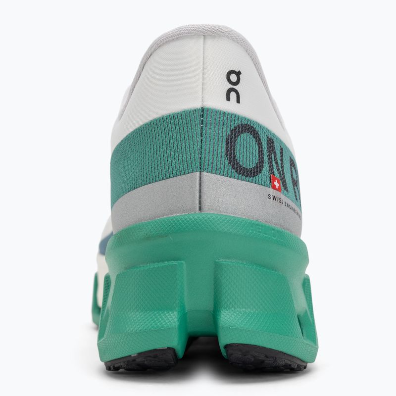 Men's On Cloudmonster Hyper white/mint running shoes 6