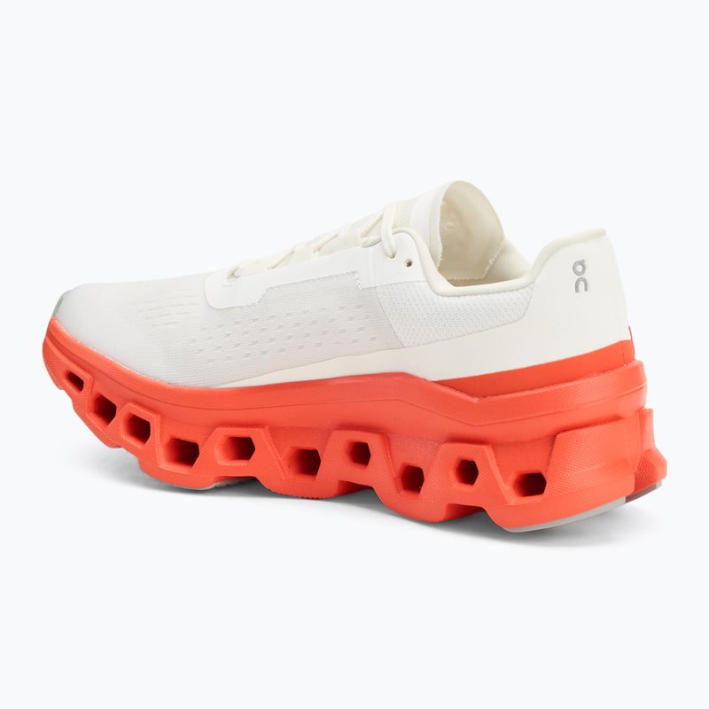 Women's running shoes On Running Cloudmonster white/flame 3