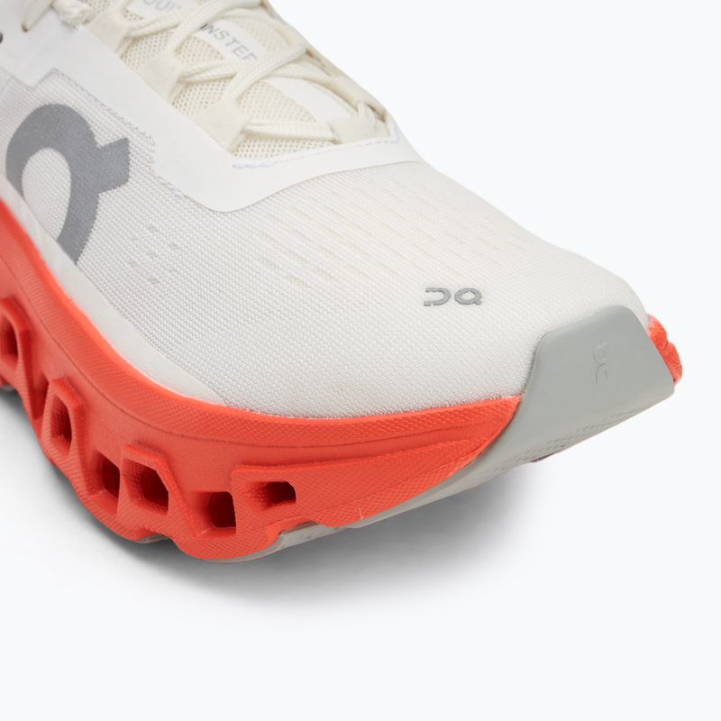 Women's running shoes On Running Cloudmonster white/flame 7