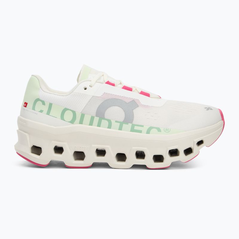 Women's running shoes On Cloudmonster white/lima 2