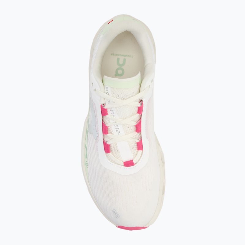 Women's running shoes On Cloudmonster white/lima 5