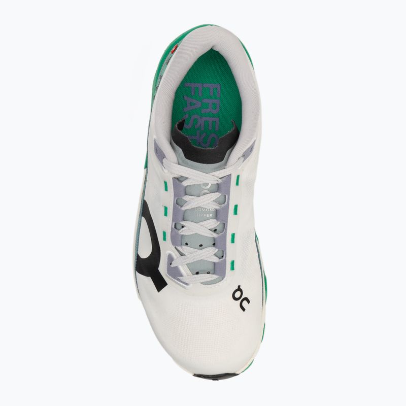 Women's running shoes On Running Cloudmonster Hyper white/mint 5