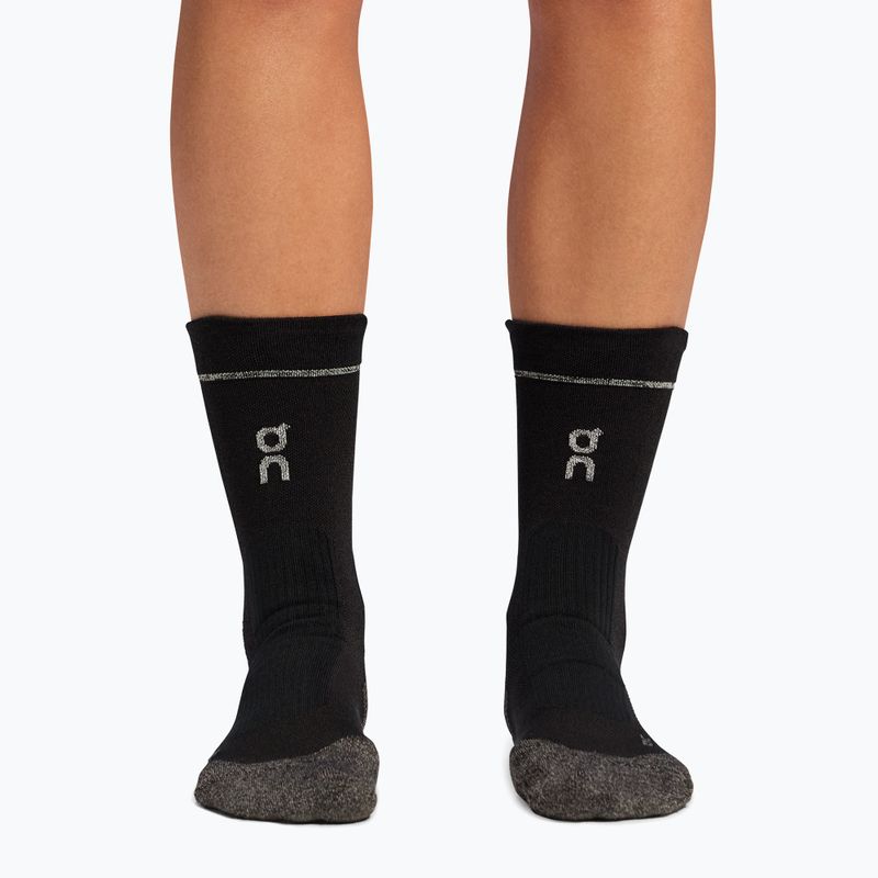On Ultra black running socks 3