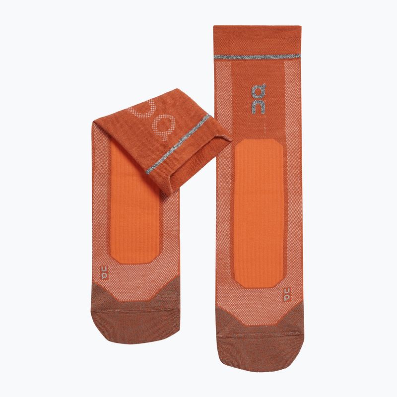 On Running Ultra rust/flame running socks