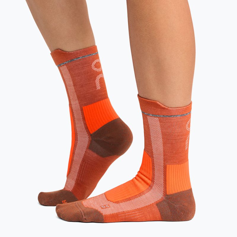 On Running Ultra rust/flame running socks 2