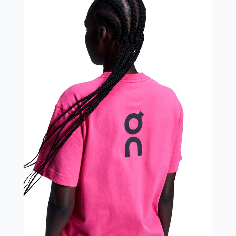 Women's On Running Club T shirt pink 7