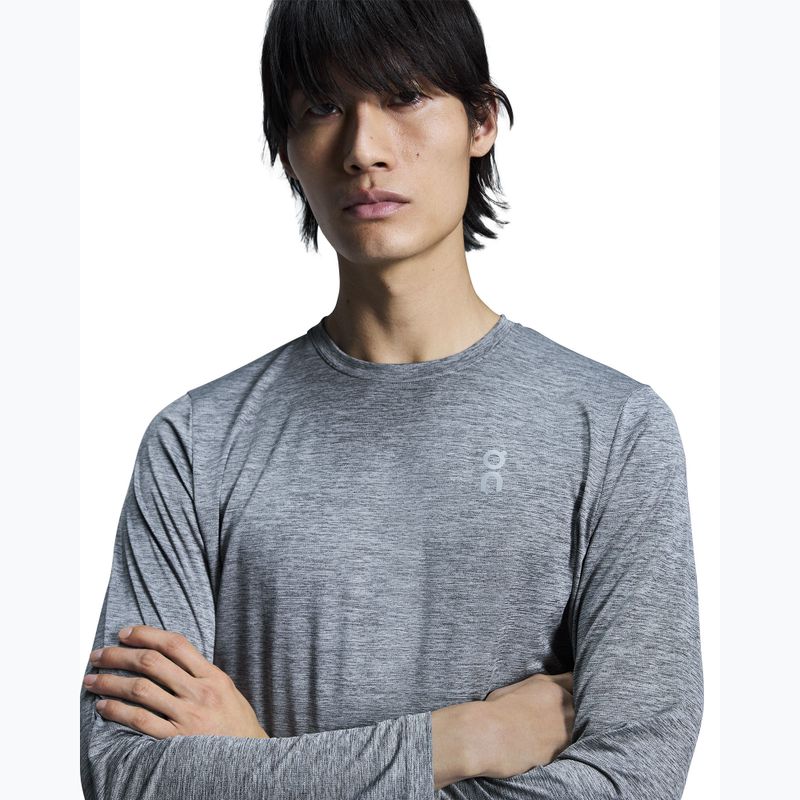 Men's On Running Core Long-T heather gray running longsleeve 5