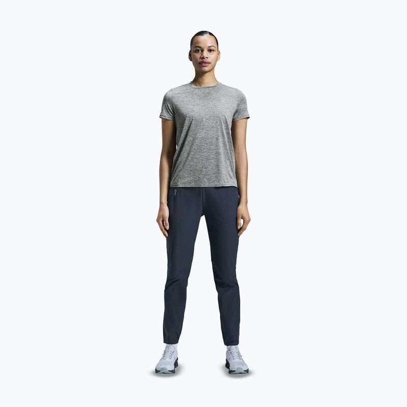 Women's running shirt On Core-T heather gray 2