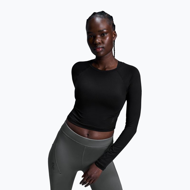 Women's running top On Movement Long-T Crop black 4