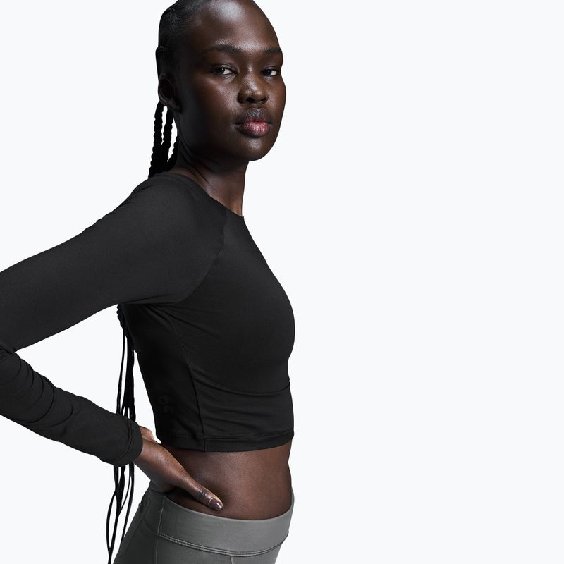 Women's running top On Movement Long-T Crop black 5