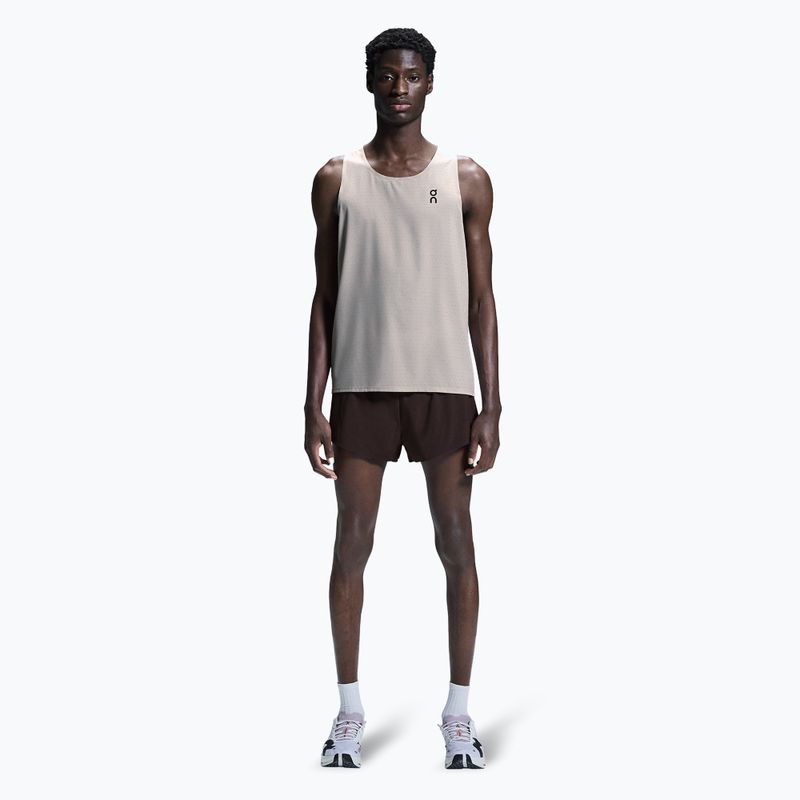 Men's running tank top On Race Singlet pearl 2