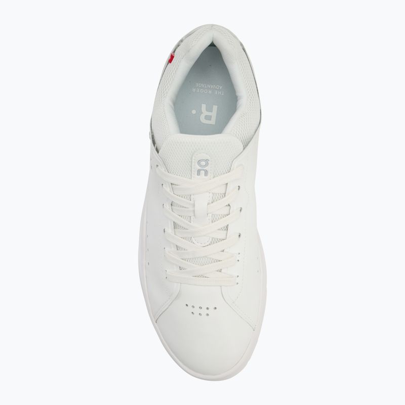 Men's On The Roger Advantage white shoes 5
