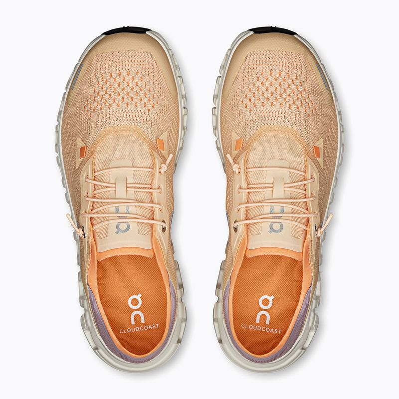 Women's On Running Cloud 6 Coast blonde/mauve shoes 2